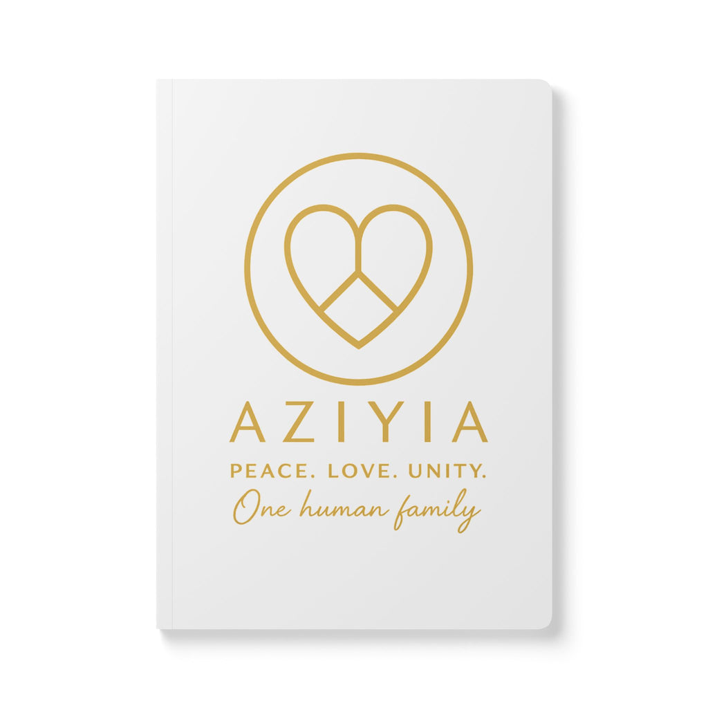 AZIYIA Softcover Journal | Peace. Love. Unity. One Human Family.