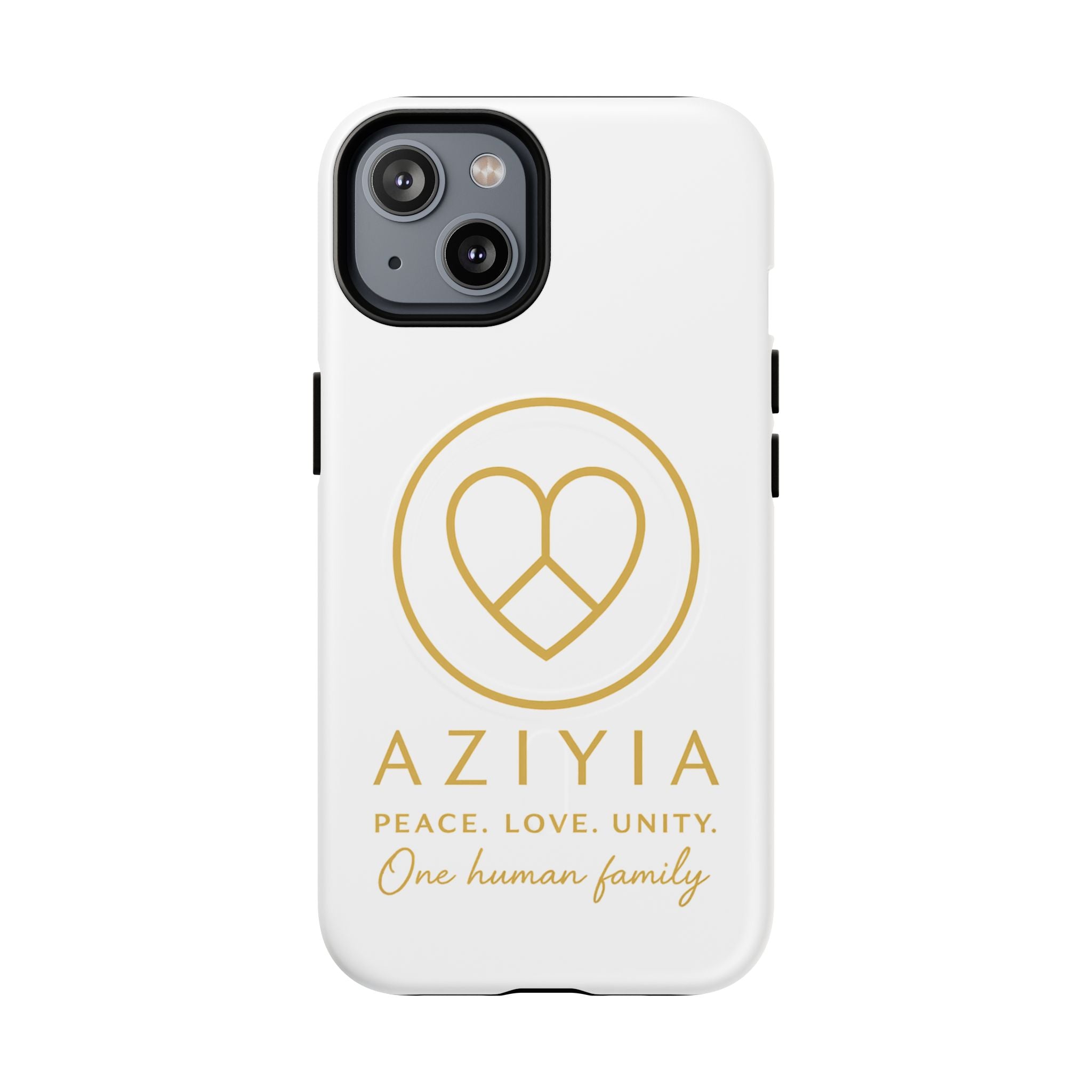 AZIYIA Signature Magnetic Phone Case | Peace. Love. Unity. One Human Family.
