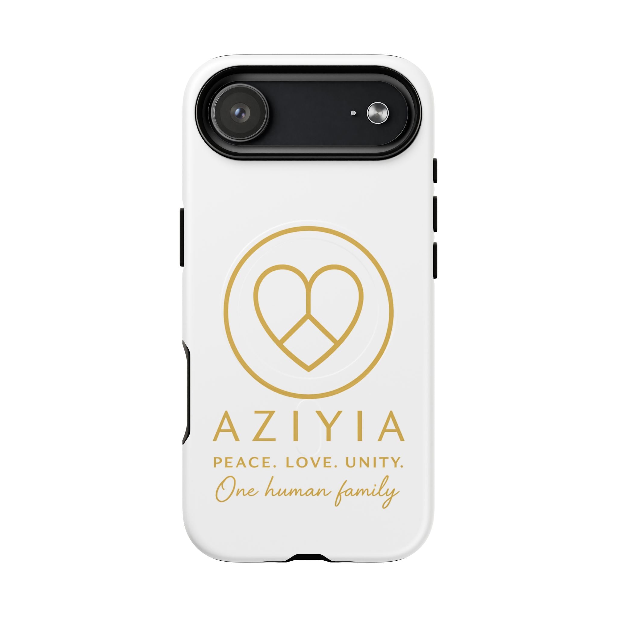 AZIYIA Signature Magnetic Phone Case | Peace. Love. Unity. One Human Family.