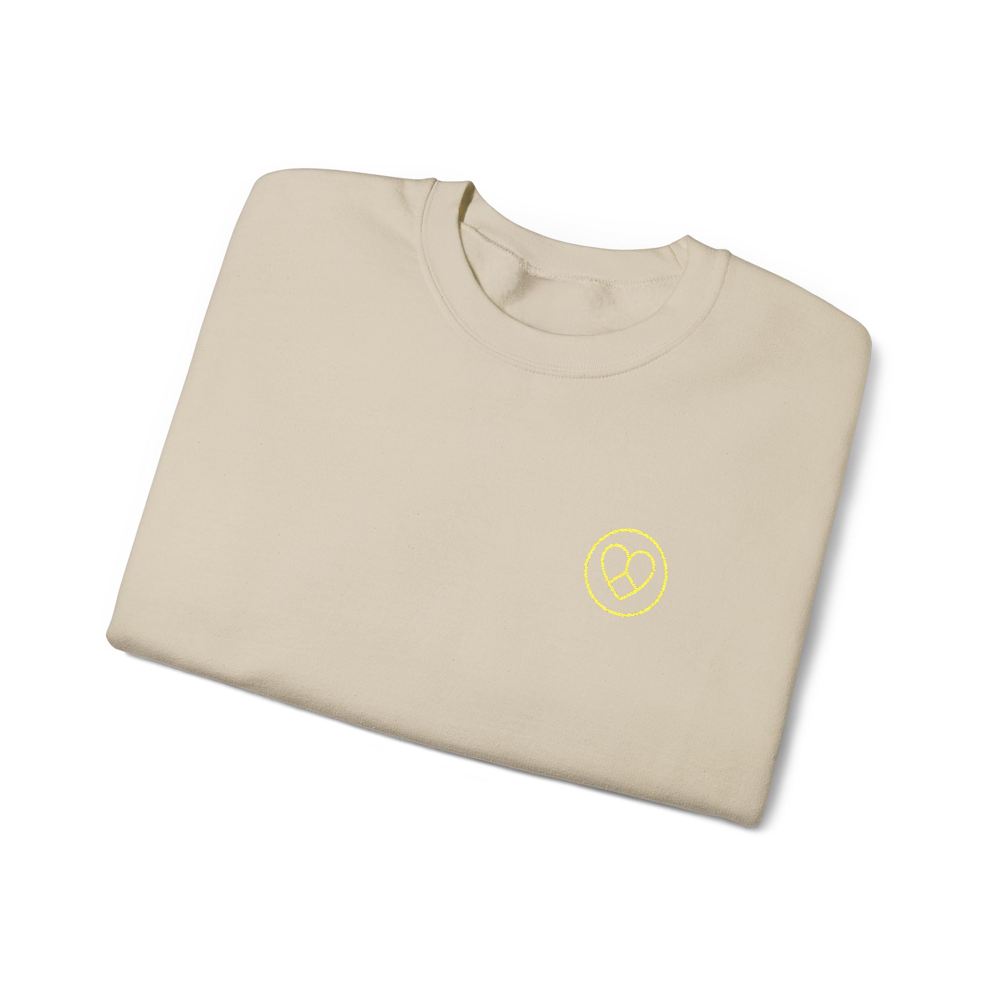 AZIYIA Signature Crewneck Sweatshirt | Peace, Love & Unity Embroidered Jumper