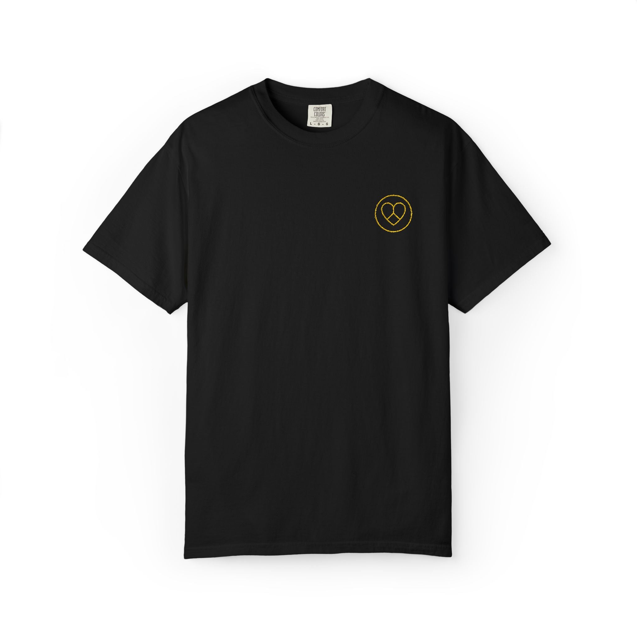 AZIYIA Signature Embroidered Logo T-Shirt | Peace • Love • Unity | Premium Unisex Tee