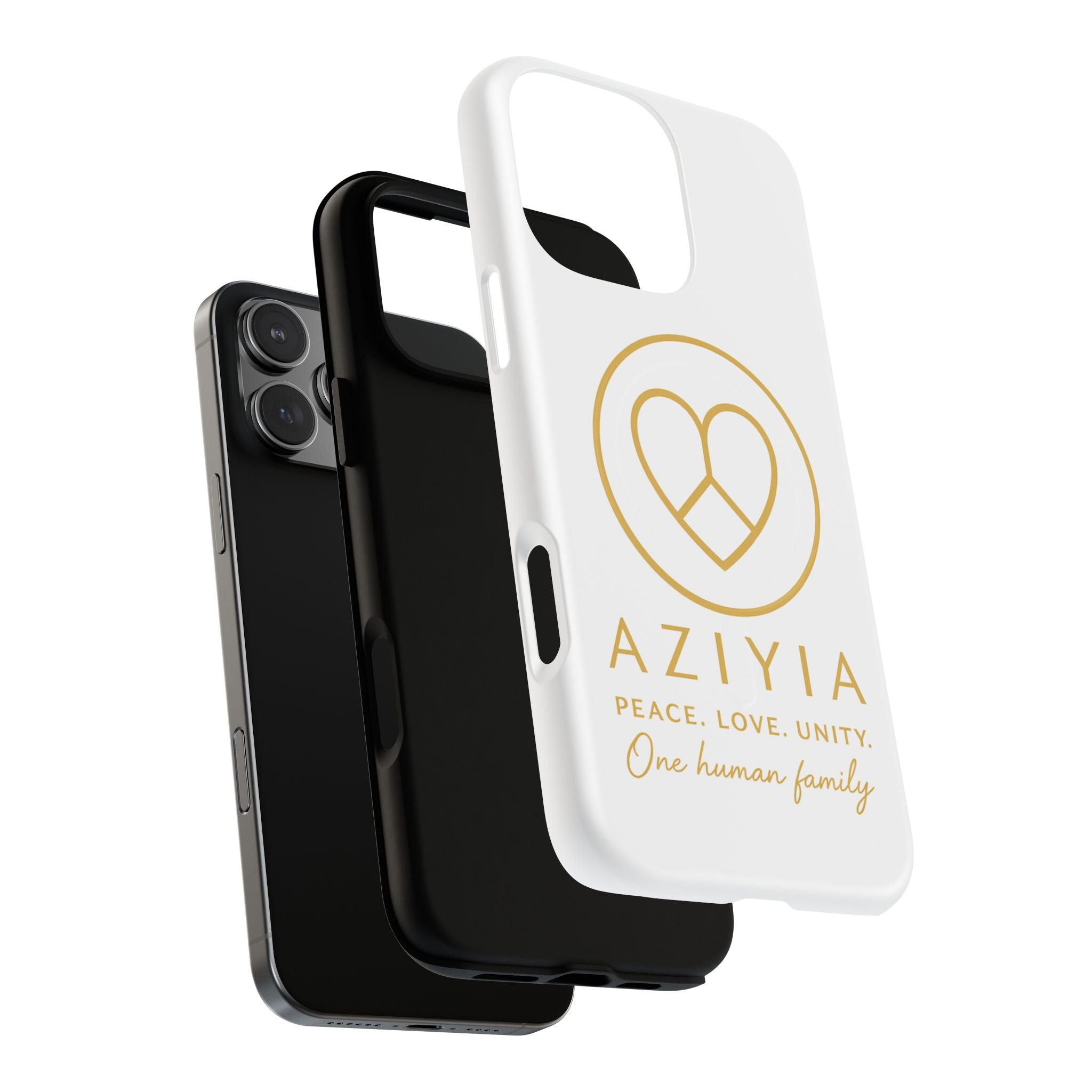 AZIYIA Signature Magnetic Phone Case | Peace. Love. Unity. One Human Family.