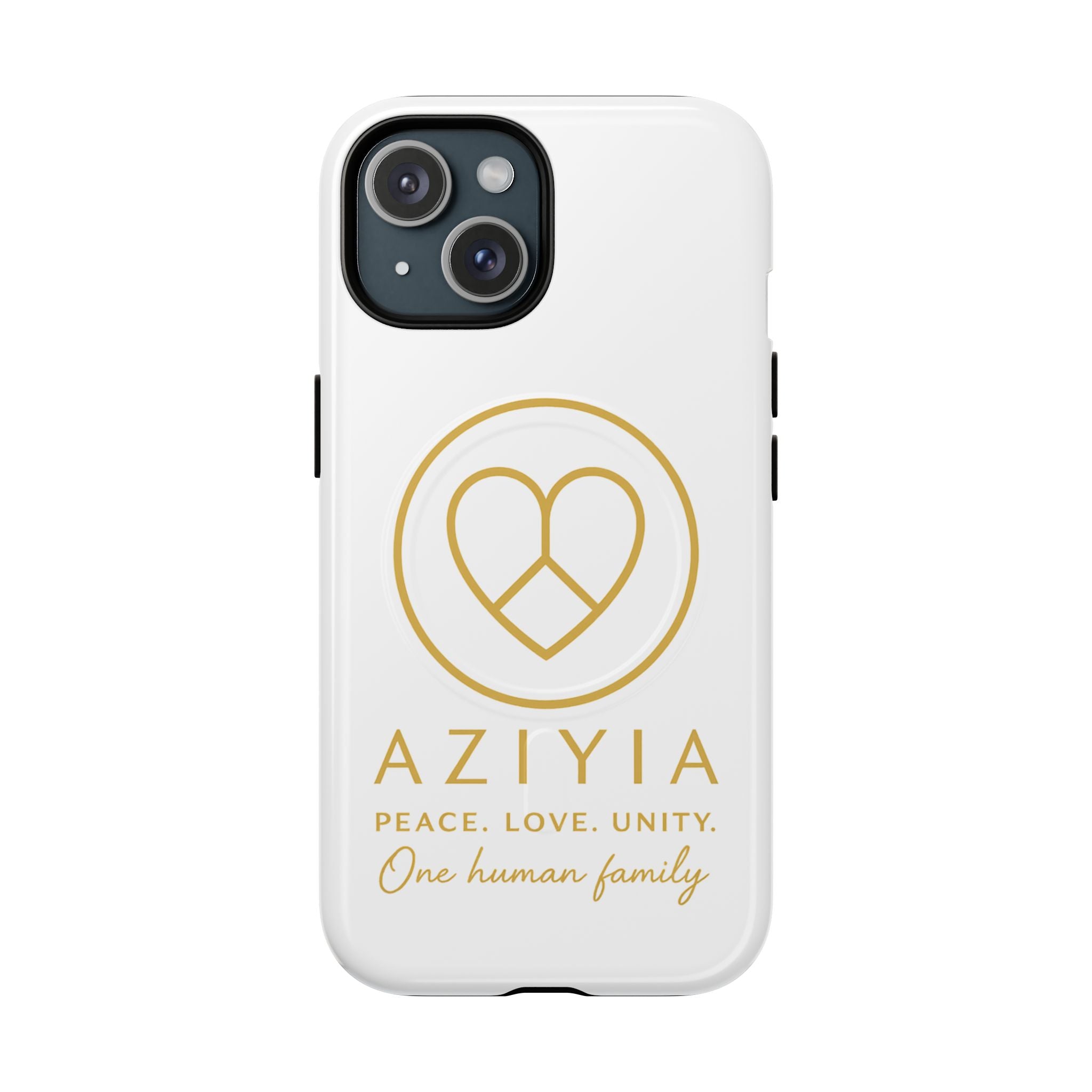 AZIYIA Signature Magnetic Phone Case | Peace. Love. Unity. One Human Family.