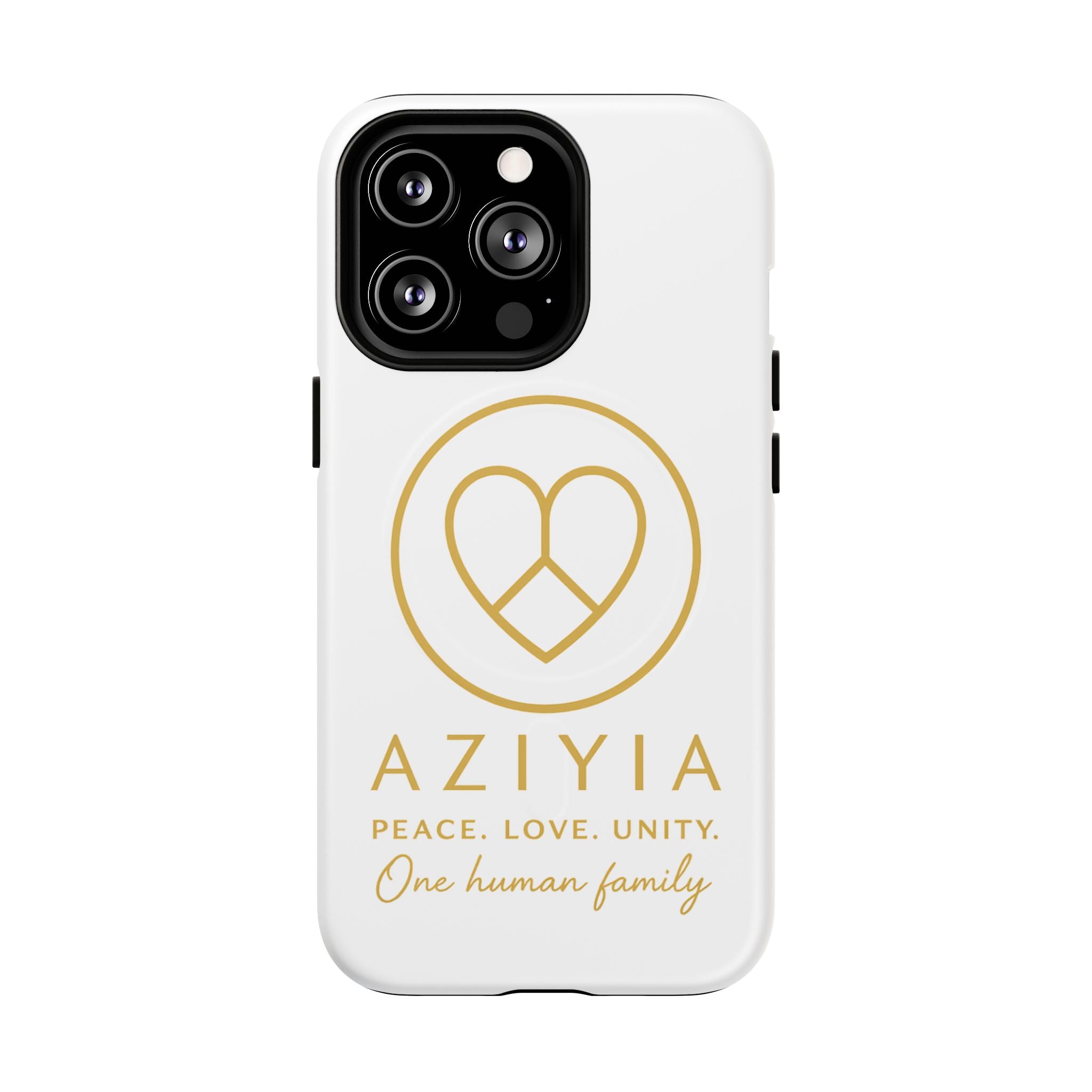 AZIYIA Signature Magnetic Phone Case | Peace. Love. Unity. One Human Family.