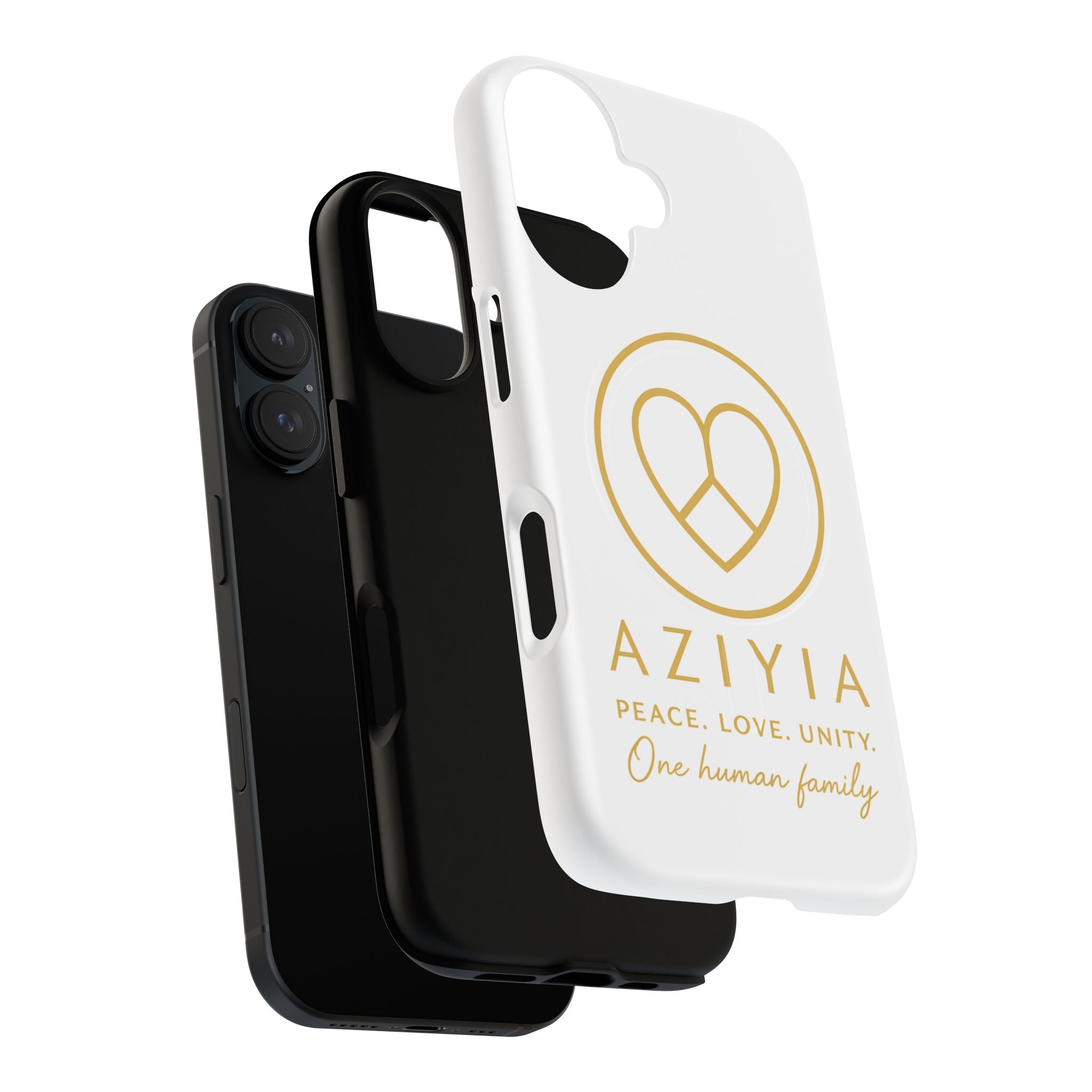 AZIYIA Signature Magnetic Phone Case | Peace. Love. Unity. One Human Family.