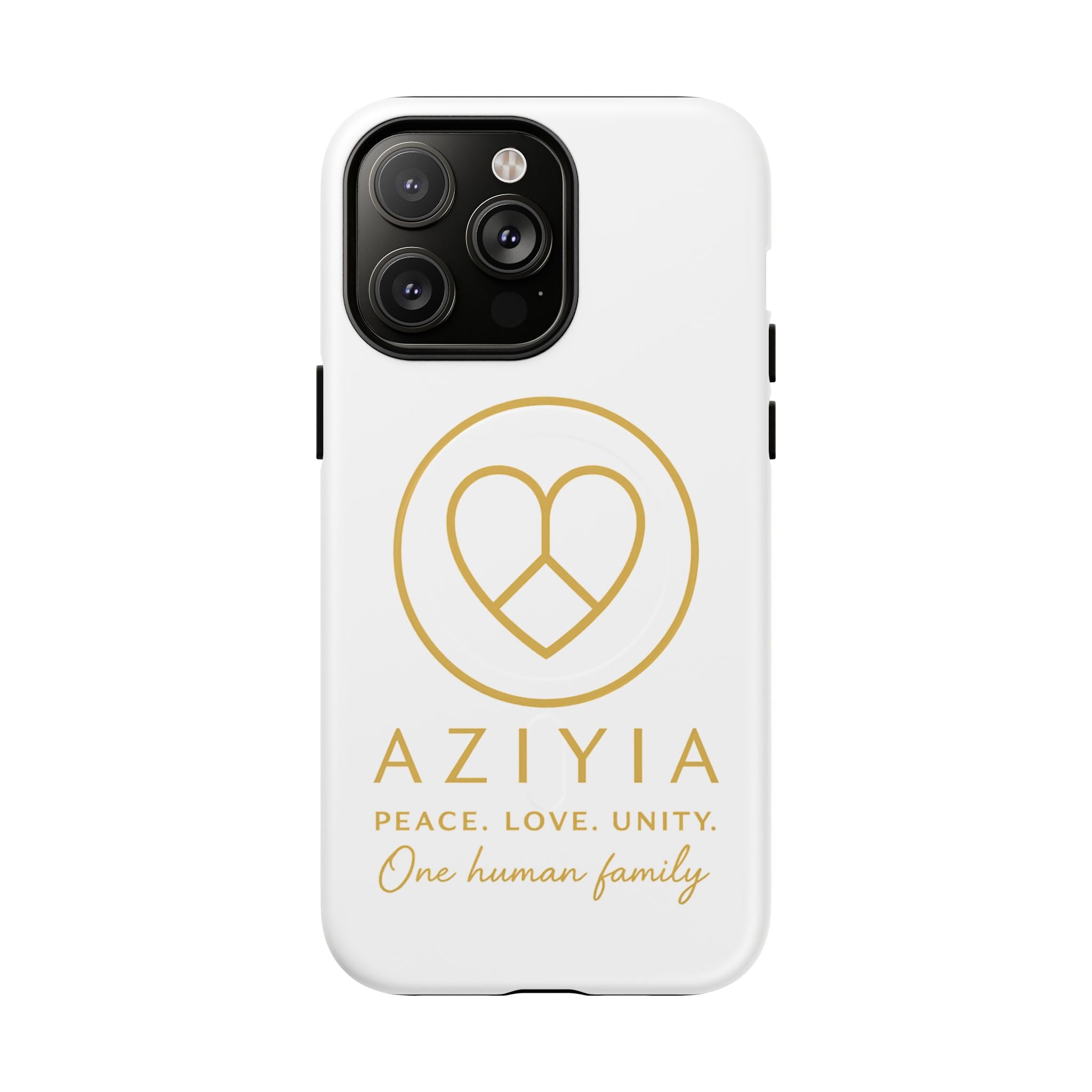 AZIYIA Signature Magnetic Phone Case | Peace. Love. Unity. One Human Family.
