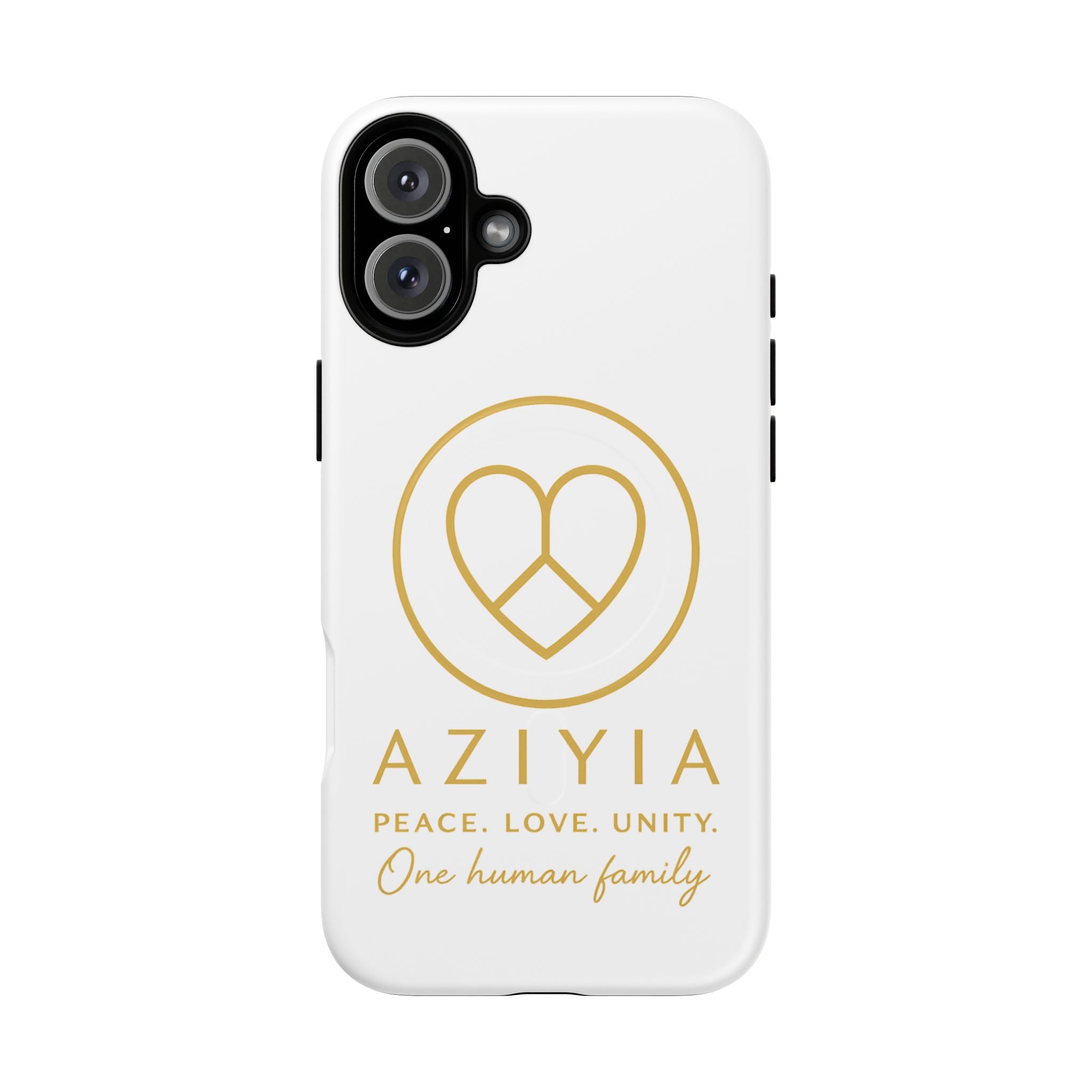 AZIYIA Signature Magnetic Phone Case | Peace. Love. Unity. One Human Family.