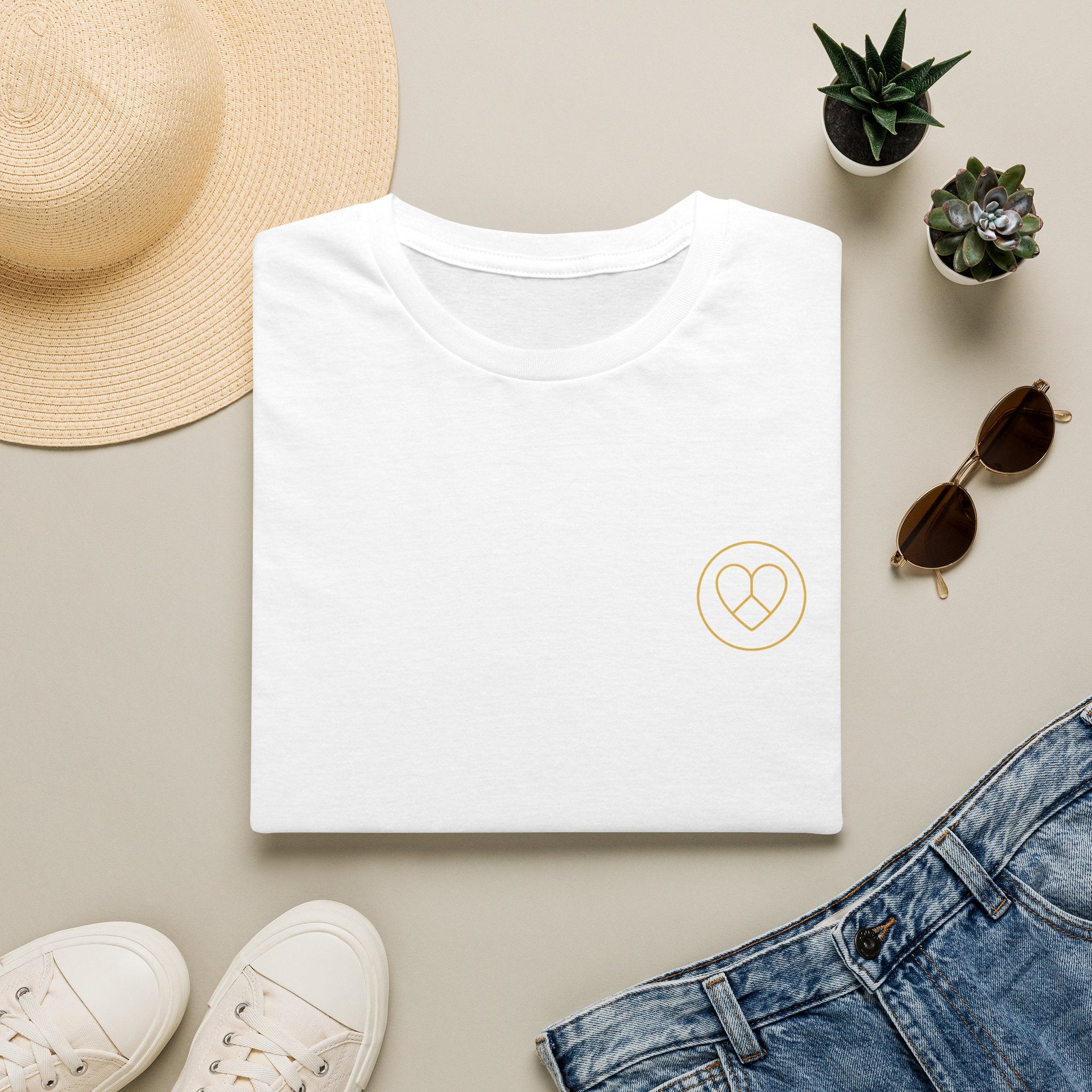 AZIYIA Signature Logo T-Shirt | Peace • Love • Unity | Premium Unisex Tee