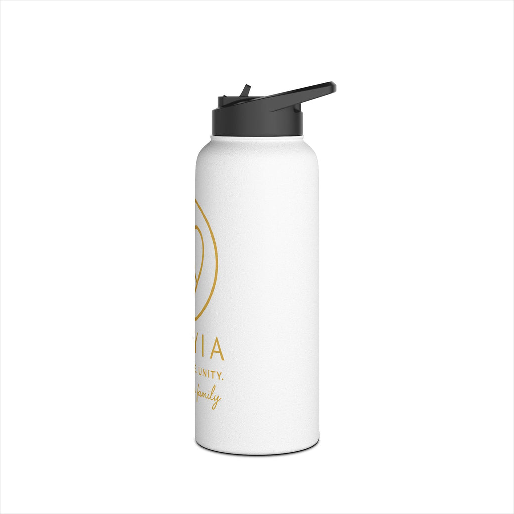 AZIYIA Stainless Steel Water Bottle – Peace, Love, Unity | Insulated Reusable Bottle