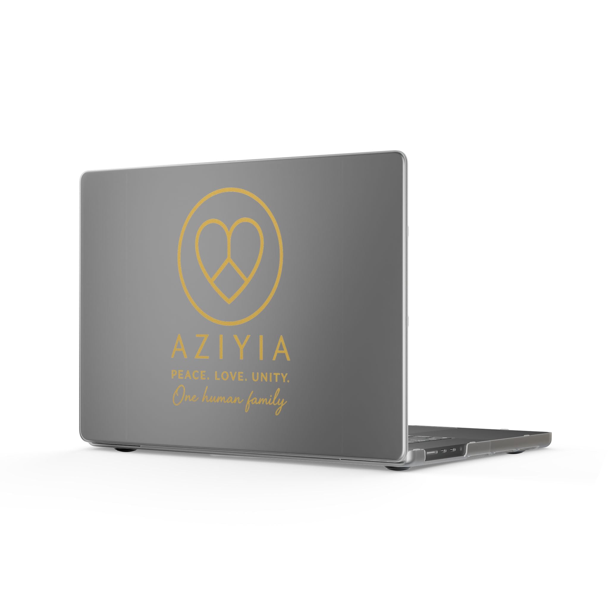 AZIYIA Matte MacBook Case | Peace. Love. Unity. One Human Family.