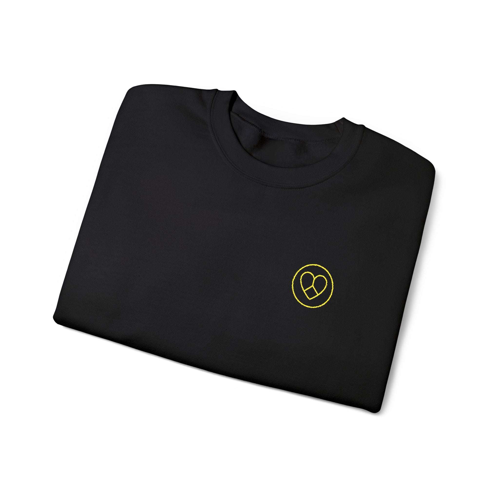 AZIYIA Signature Crewneck Sweatshirt | Peace, Love & Unity Embroidered Jumper