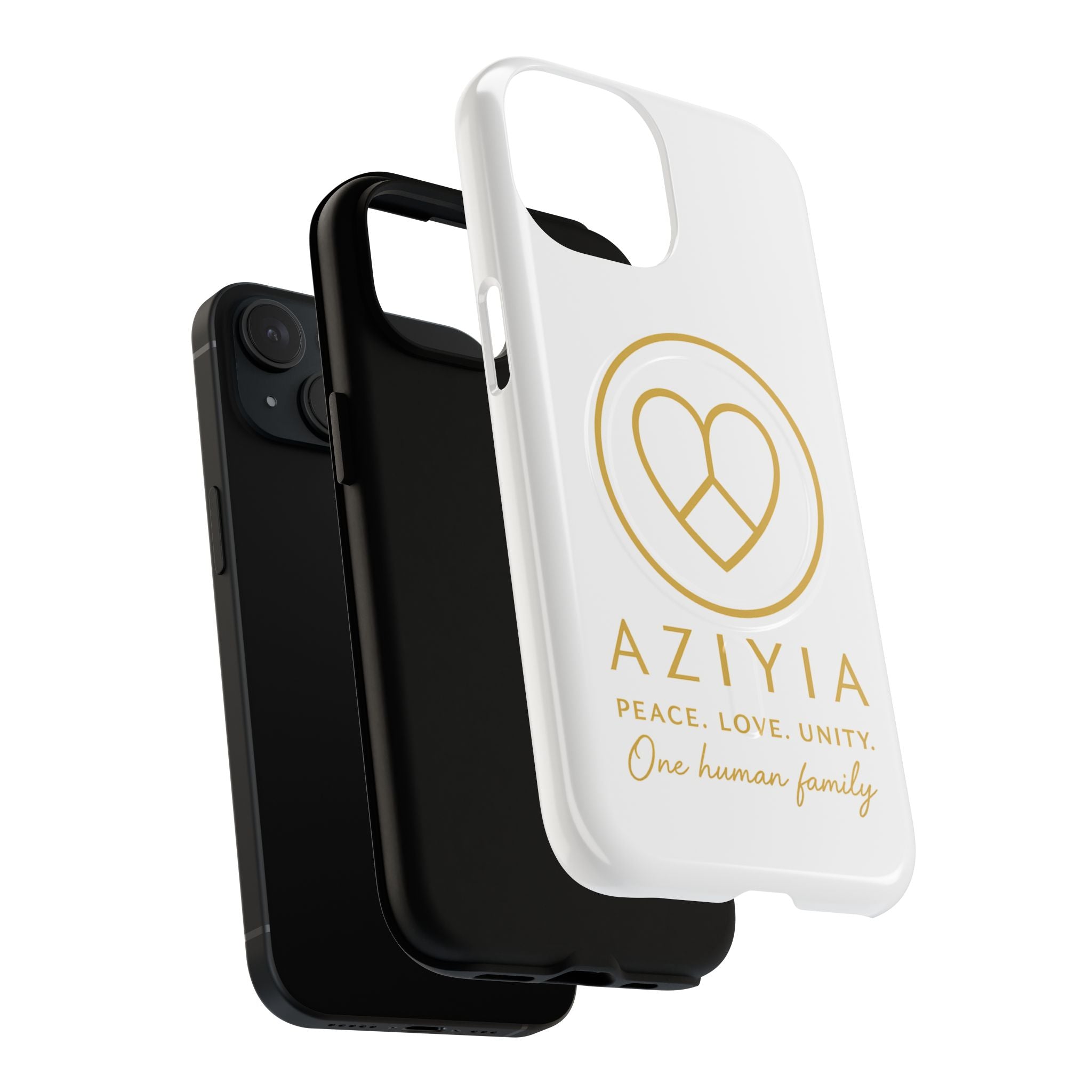 AZIYIA Signature Magnetic Phone Case | Peace. Love. Unity. One Human Family.
