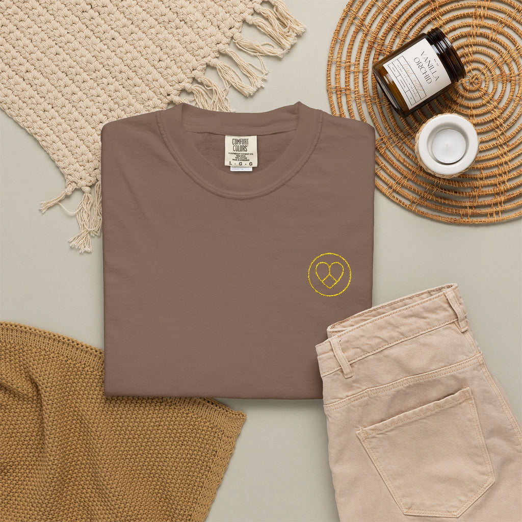 AZIYIA Signature Embroidered Logo T-Shirt | Peace • Love • Unity | Premium Unisex Tee