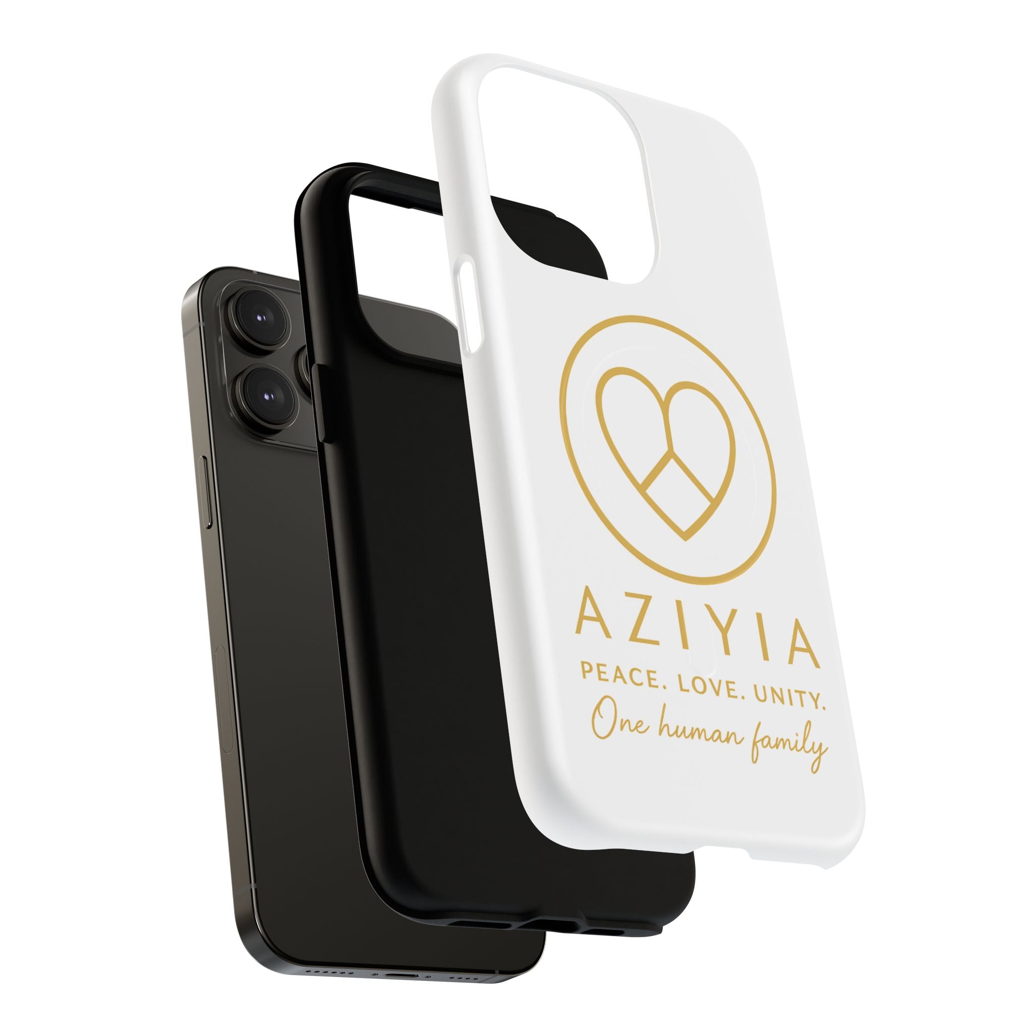 AZIYIA Signature Magnetic Phone Case | Peace. Love. Unity. One Human Family.