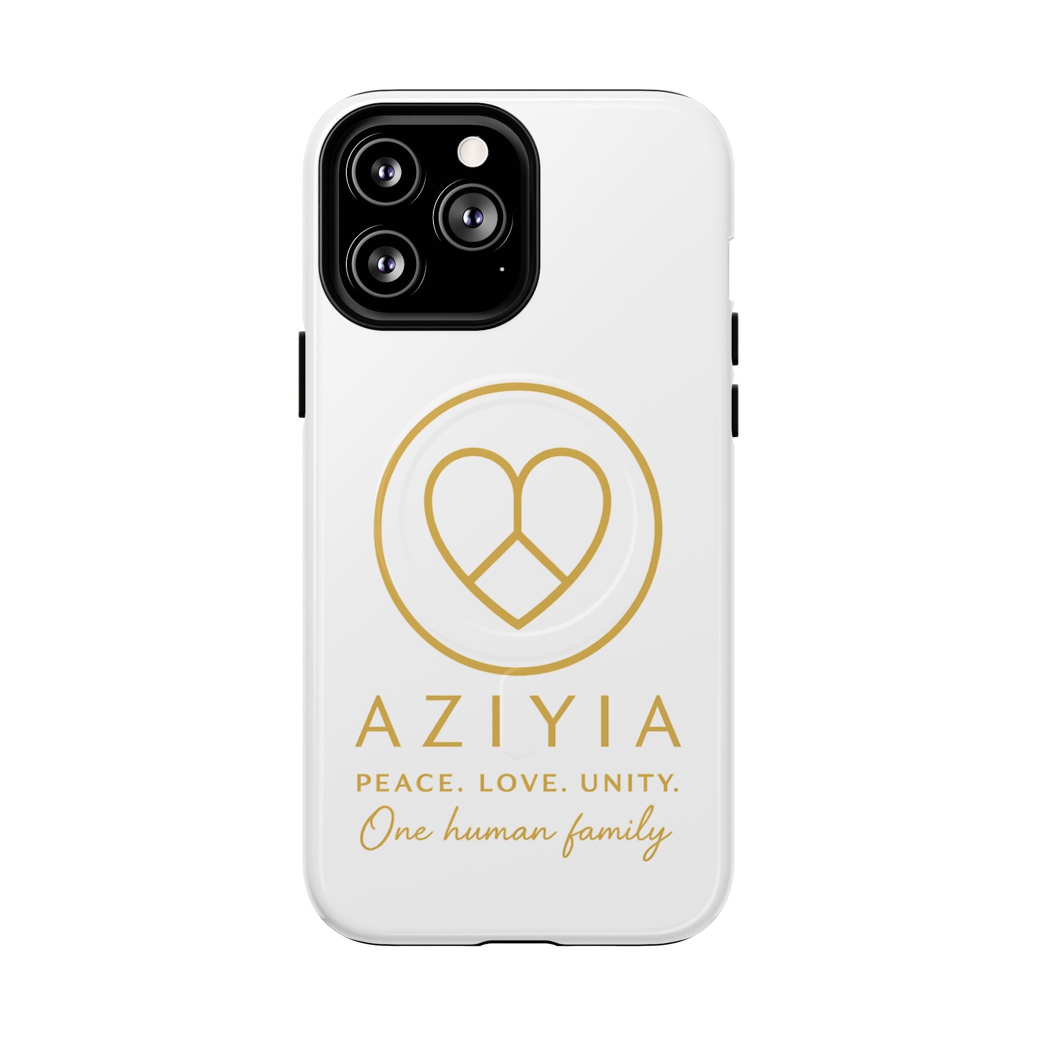 AZIYIA Signature Magnetic Phone Case | Peace. Love. Unity. One Human Family.