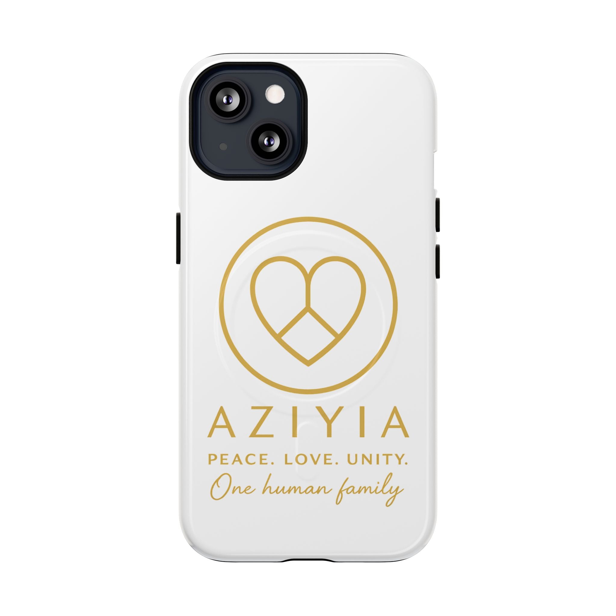 AZIYIA Signature Magnetic Phone Case | Peace. Love. Unity. One Human Family.