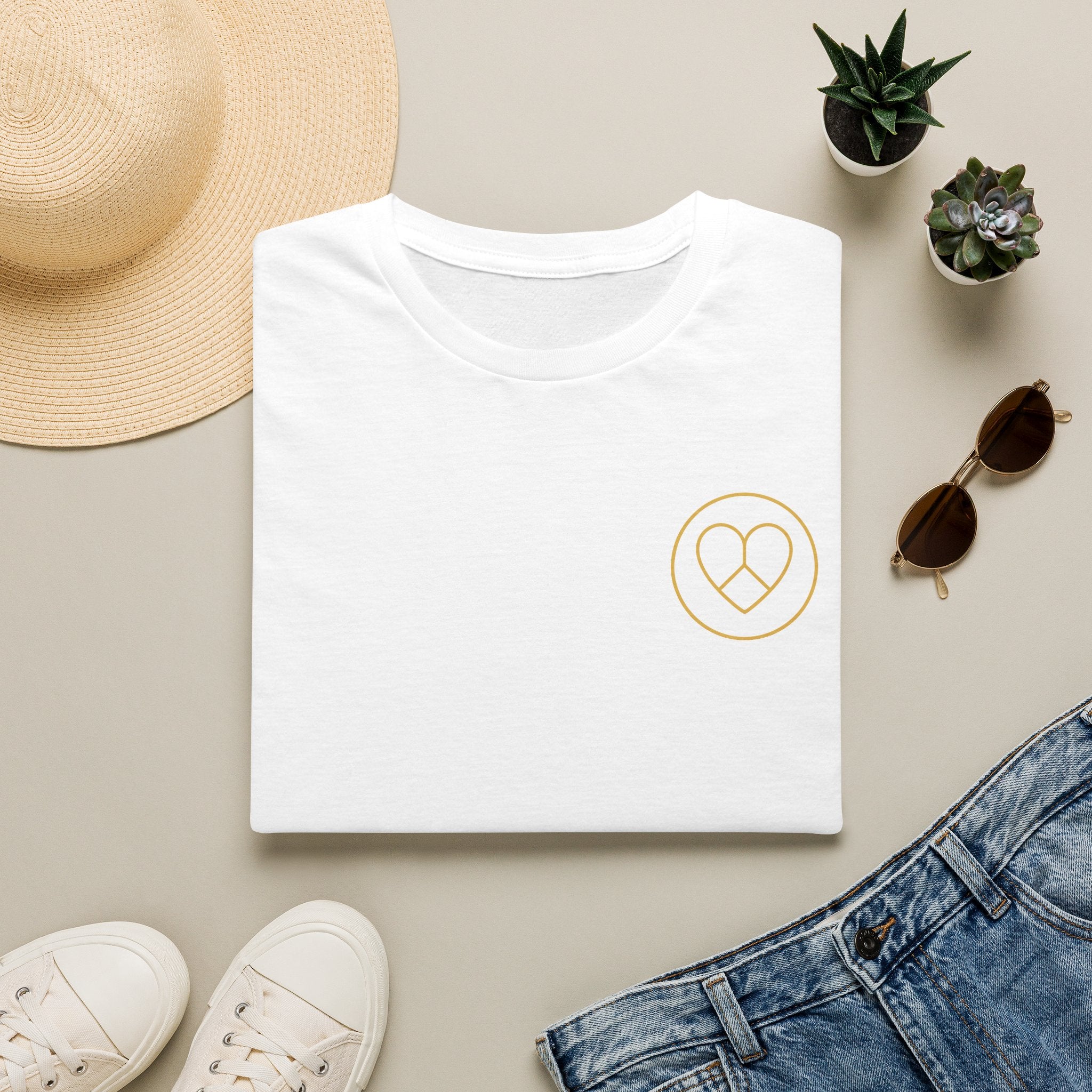 AZIYIA Signature Logo T-Shirt | Peace • Love • Unity | Premium Unisex Tee