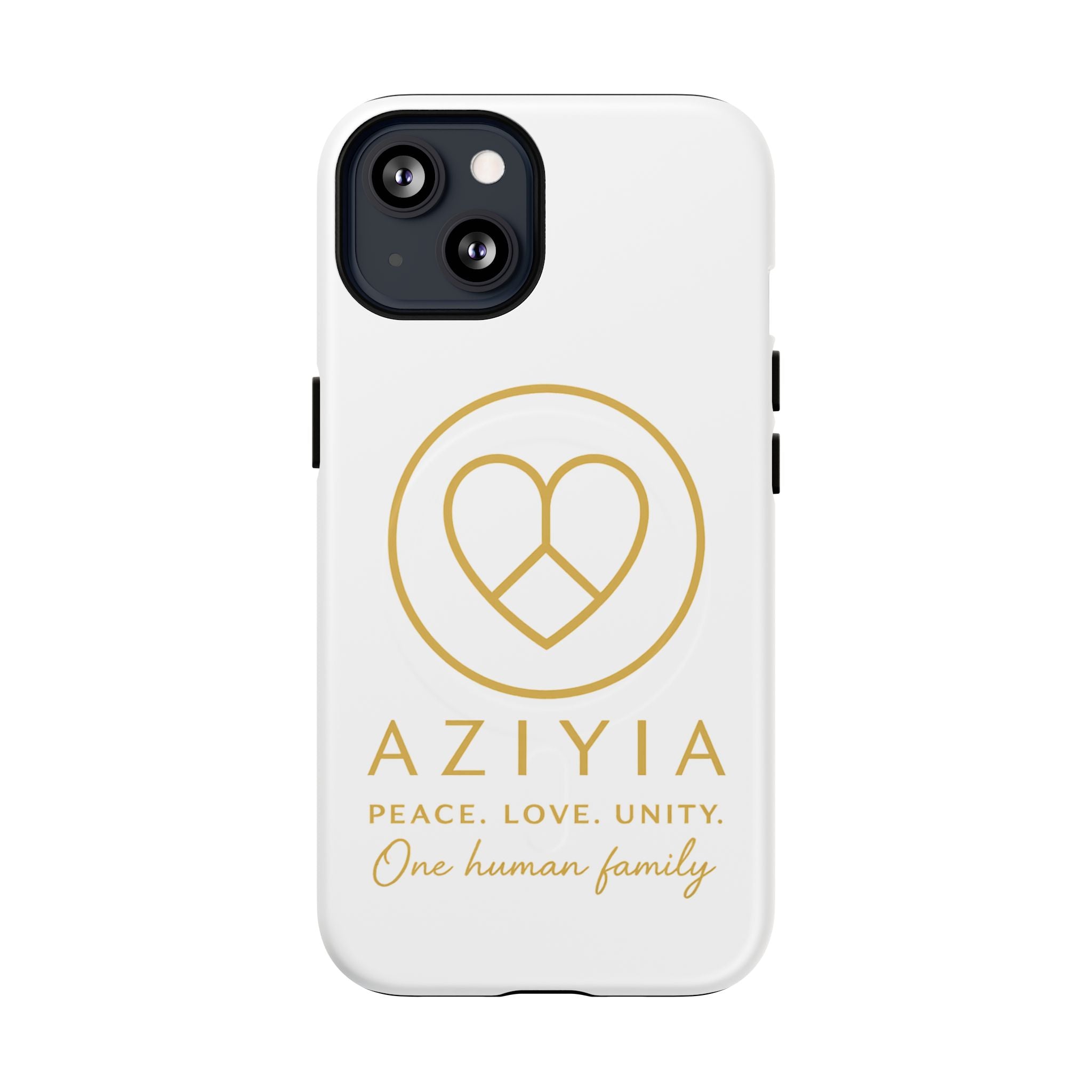 AZIYIA Signature Magnetic Phone Case | Peace. Love. Unity. One Human Family.