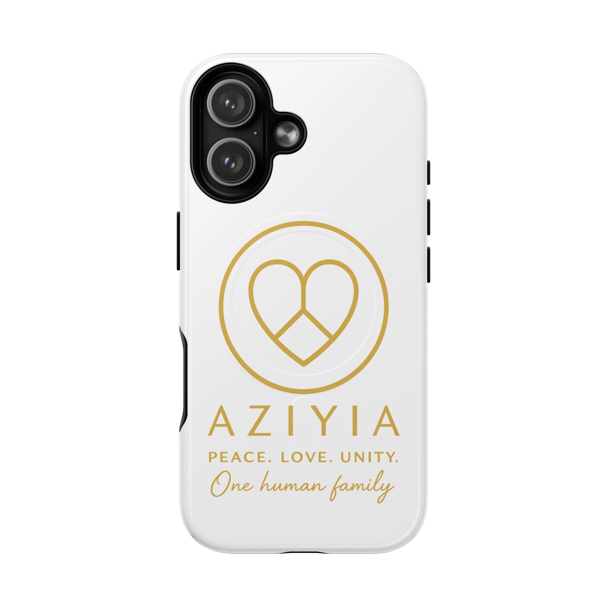 AZIYIA Signature Magnetic Phone Case | Peace. Love. Unity. One Human Family.
