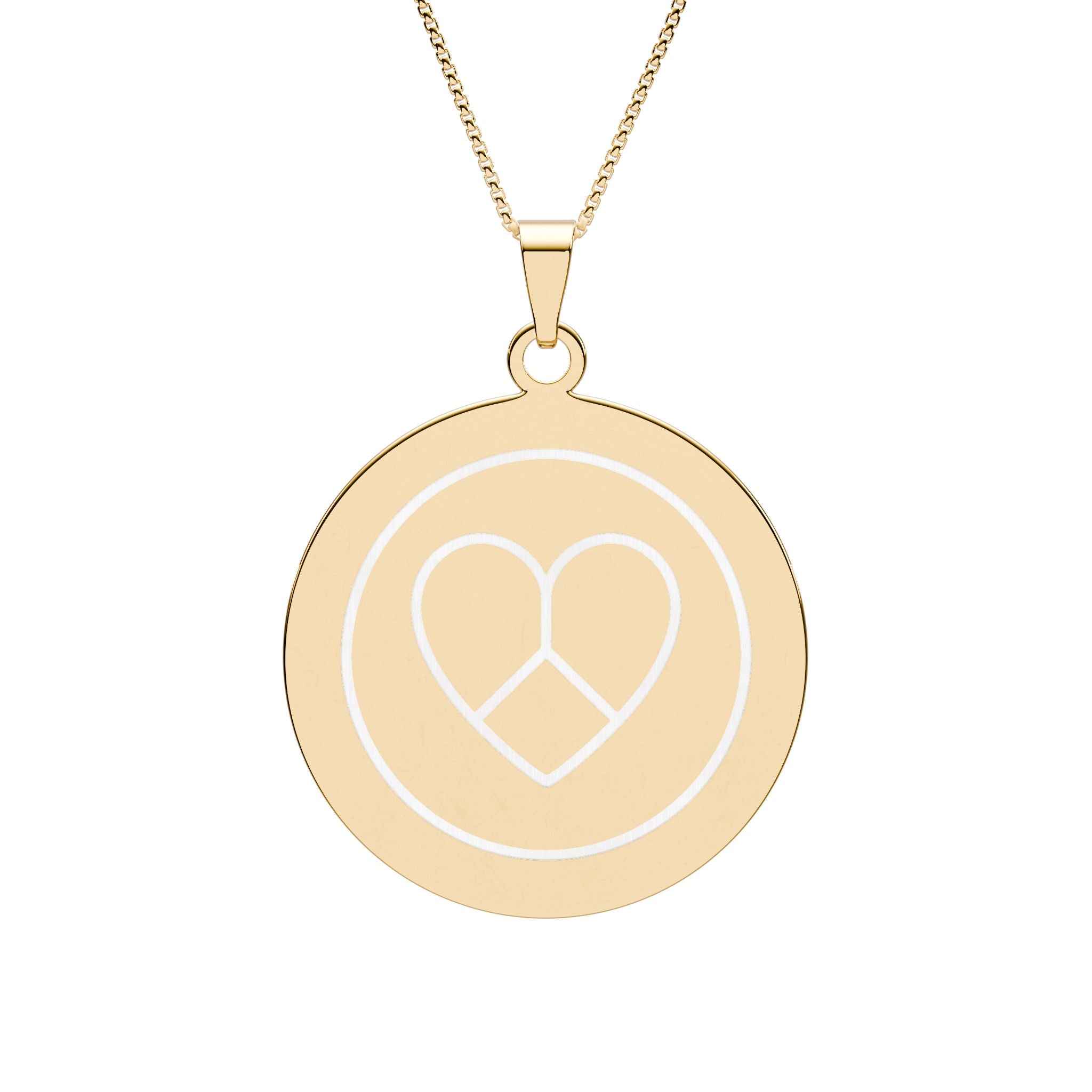 AZIYIA Signature Pendant Necklace | Peace. Love. Unity. One Human Family.