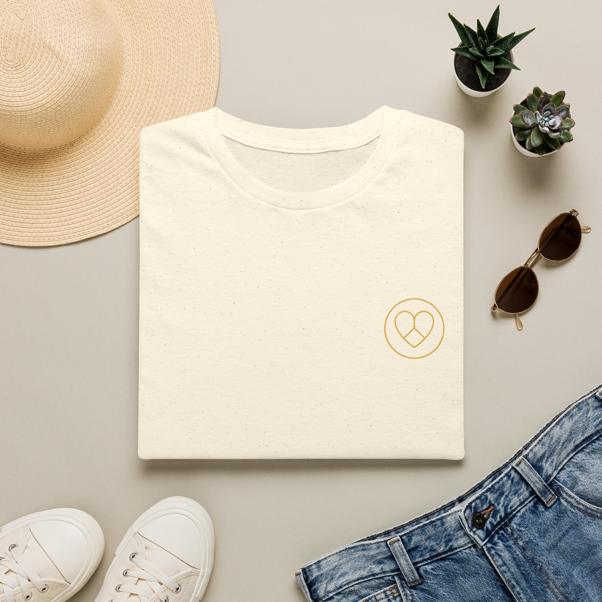 AZIYIA Signature Logo T-Shirt | Peace • Love • Unity | Premium Unisex Tee