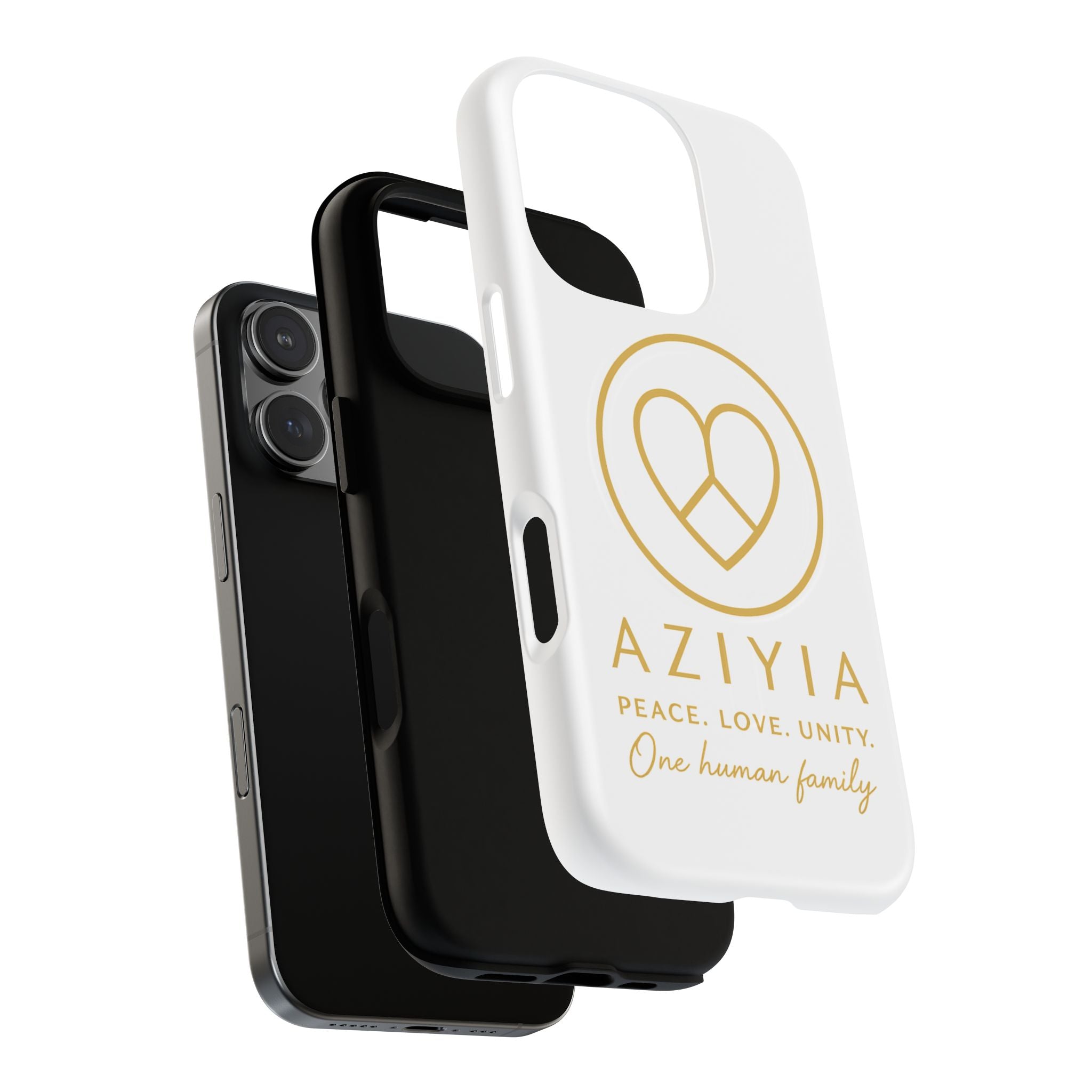 AZIYIA Signature Magnetic Phone Case | Peace. Love. Unity. One Human Family.