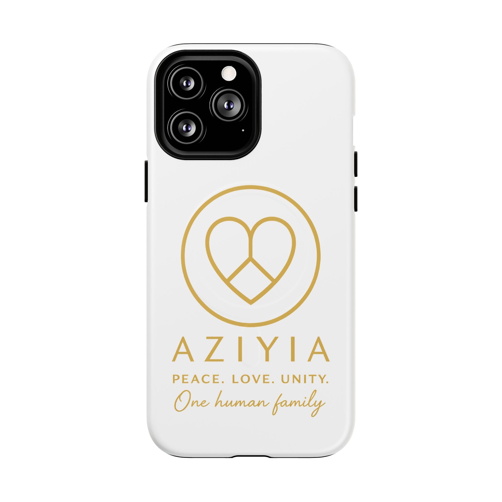AZIYIA Signature Magnetic Phone Case | Peace. Love. Unity. One Human Family.