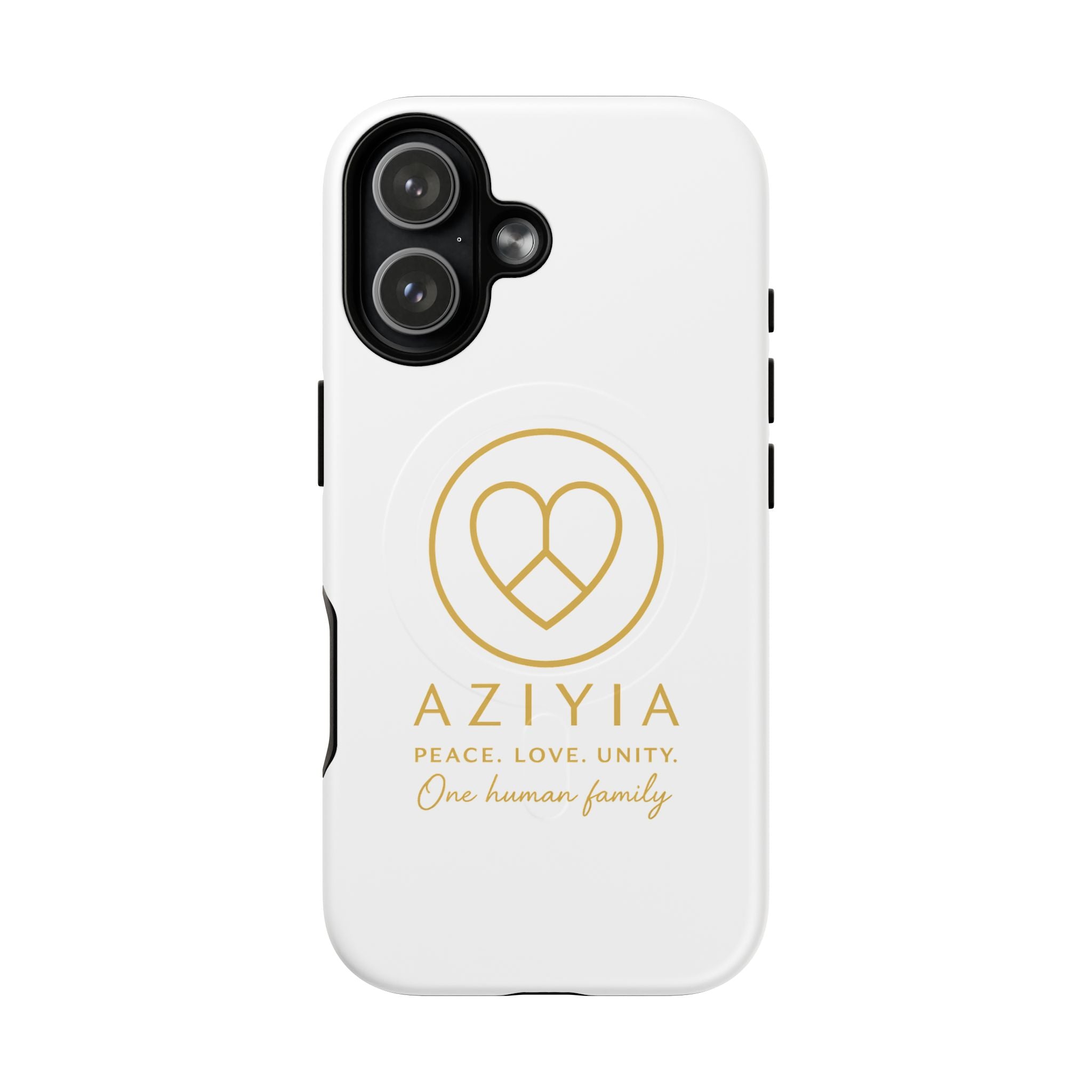 AZIYIA Signature Magnetic Phone Case | Peace. Love. Unity. One Human Family.