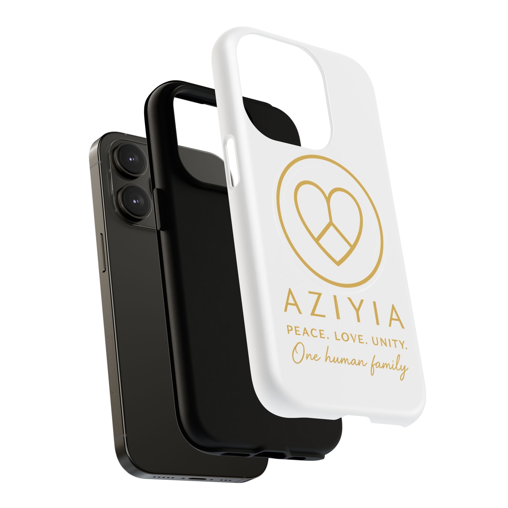 AZIYIA Signature Magnetic Phone Case | Peace. Love. Unity. One Human Family.