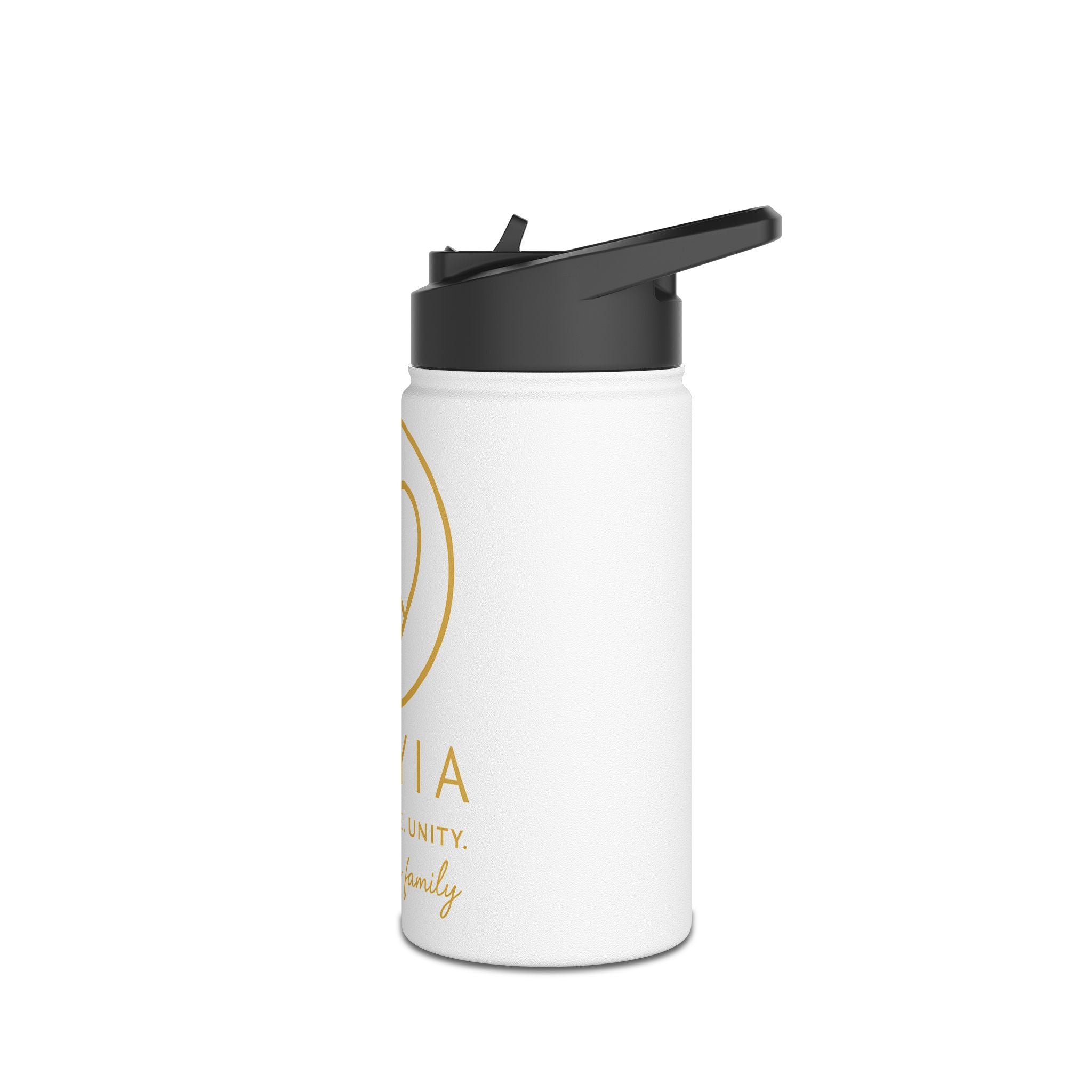 AZIYIA Stainless Steel Water Bottle – Peace, Love, Unity | Insulated Reusable Bottle