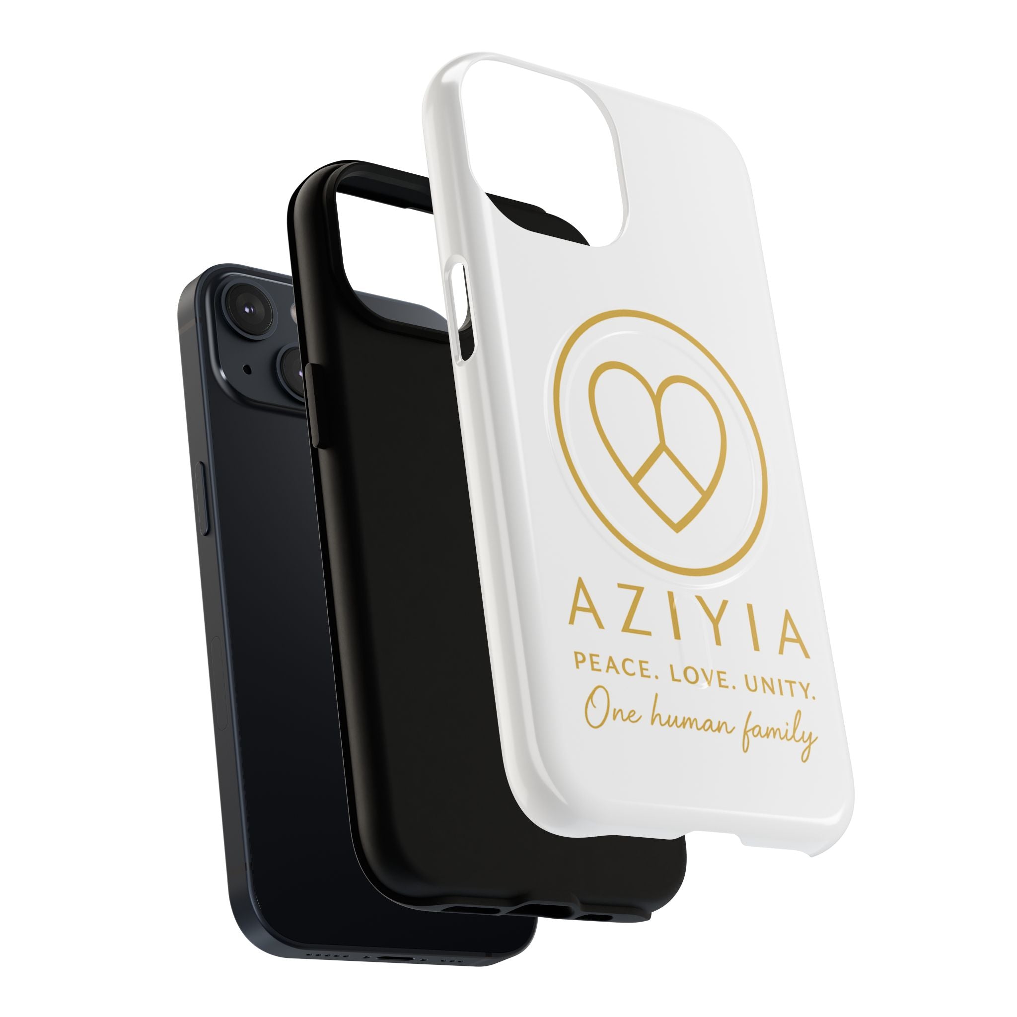 AZIYIA Signature Magnetic Phone Case | Peace. Love. Unity. One Human Family.