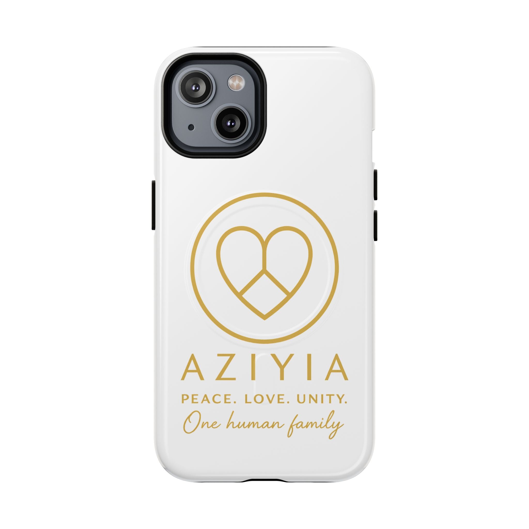 AZIYIA Signature Magnetic Phone Case | Peace. Love. Unity. One Human Family.
