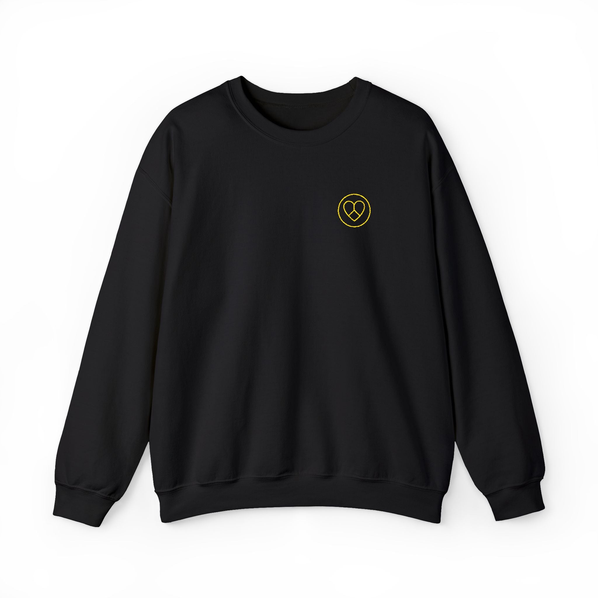 AZIYIA Signature Crewneck Sweatshirt | Peace, Love & Unity Embroidered Jumper