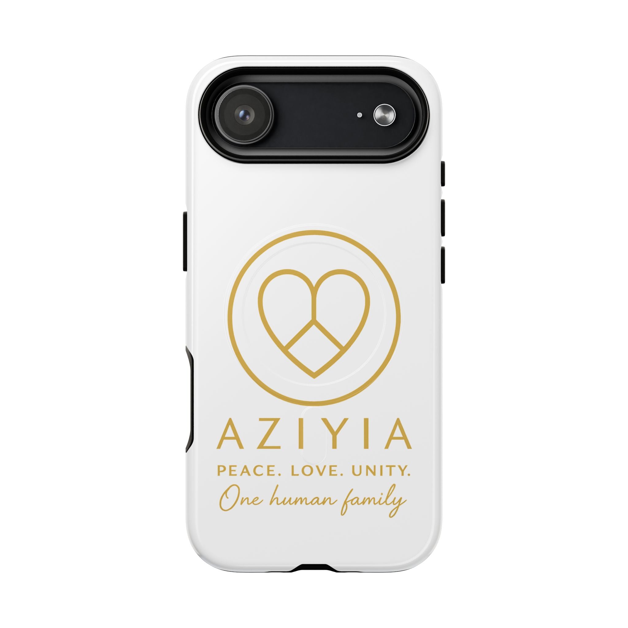 AZIYIA Signature Magnetic Phone Case | Peace. Love. Unity. One Human Family.