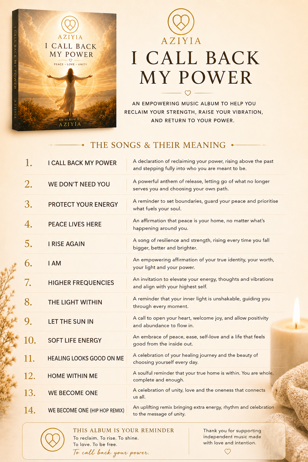 I Call Back My Power Album  - Digital Album